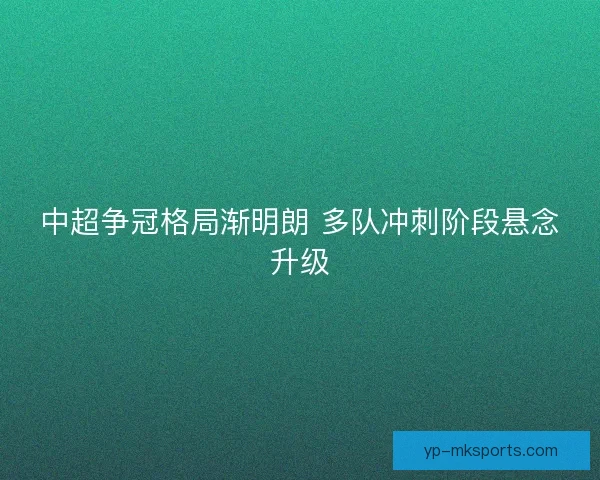 中超争冠格局渐明朗 多队冲刺阶段悬念升级 中超争冠格局渐明朗 多队冲刺阶段悬念升级
